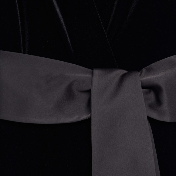 MANGO Velvet Jumpsuit with Bow - Picture 9 of 12